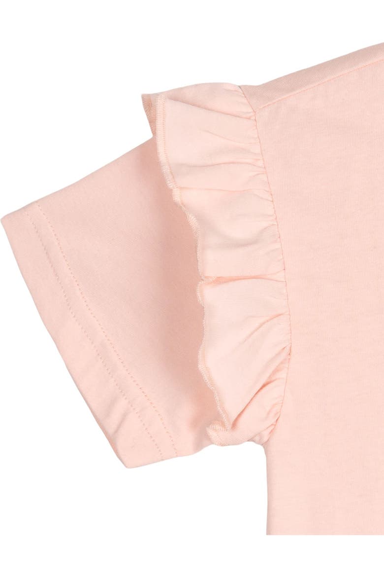 Minnie Mouse Ruffle T-Shirt and Denim Jeggings Set, Alternate, color, Minnie Mouse Pink Blue