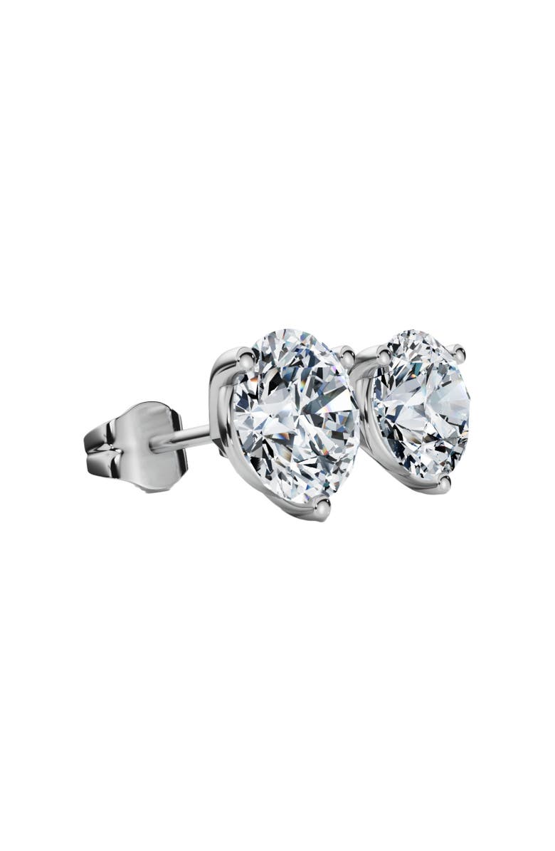 Bliss Diamond 1.50Ct TW Round Diamond Martini Studs 3-Prong 14k Gold Lab Grown, Alternate, color, 14K White Gold