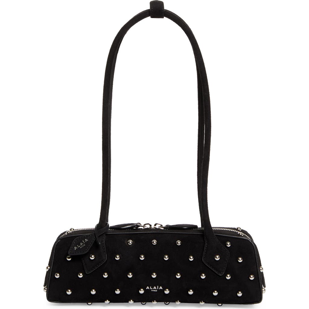 Alaïa Womens Noir Le Teckel Small Leather Shoulder Bag In Noir