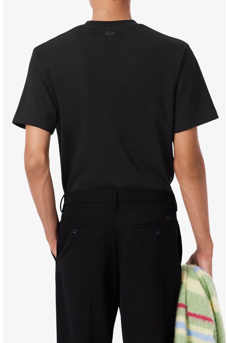 Crewneck Cotton T-Shirt, Alternate, color, BLACK