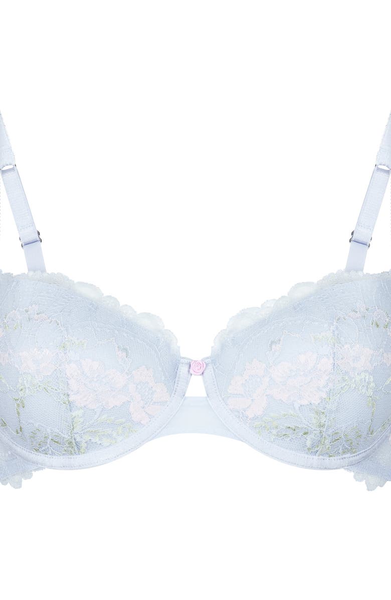 Hunkemöller Miri Padded Underwire Bra, Alternate, color, Halogen Blue