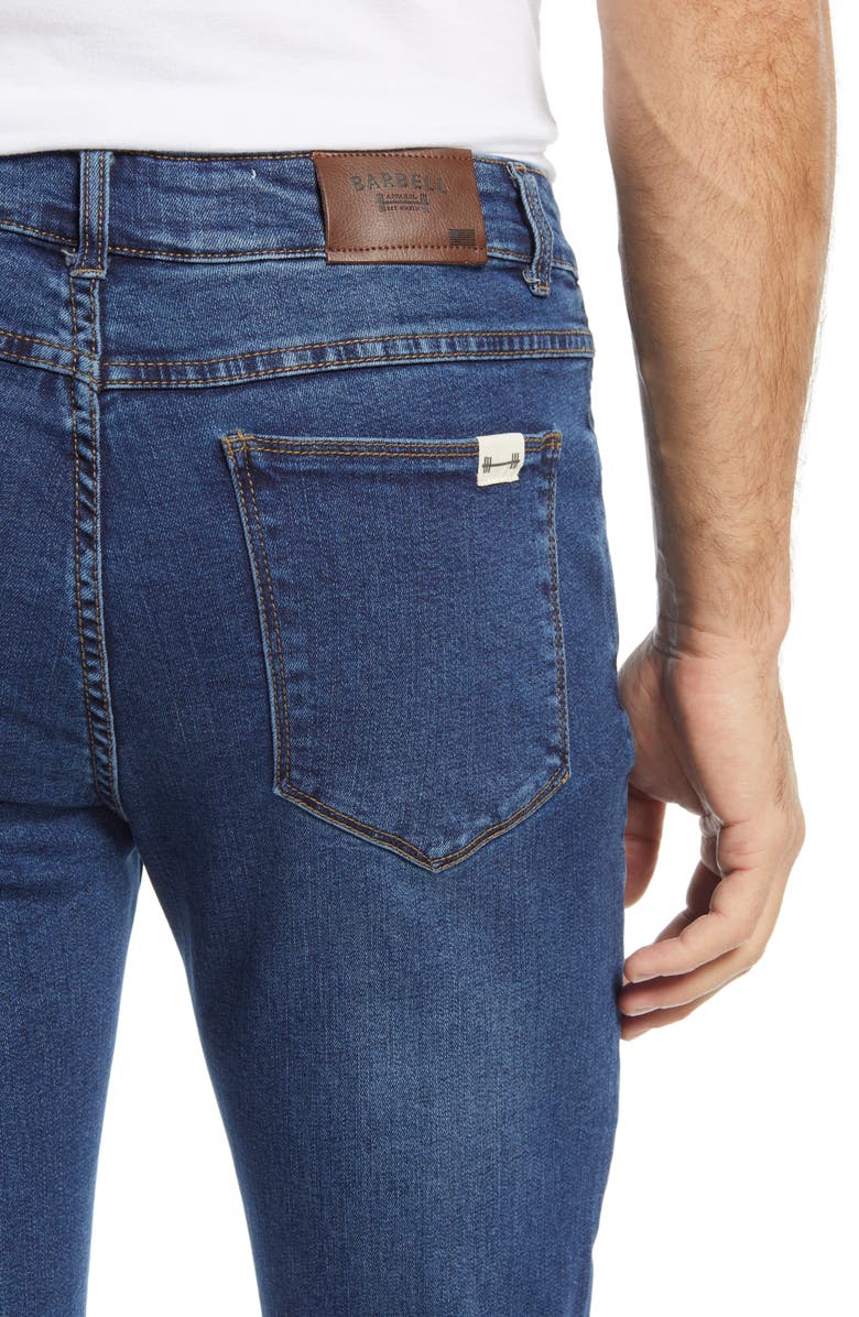 Barbell Apparel Slim Athletic Fit Jeans, Alternate, color,