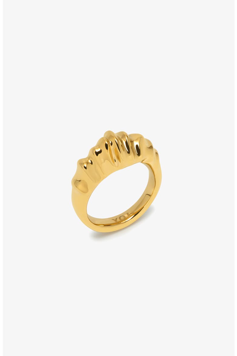 Coral Ring in Gold, Main, color, Gold