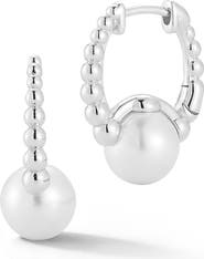 GLAZE JEWELRY Cultured Pearl Huggie Hoop Earrings