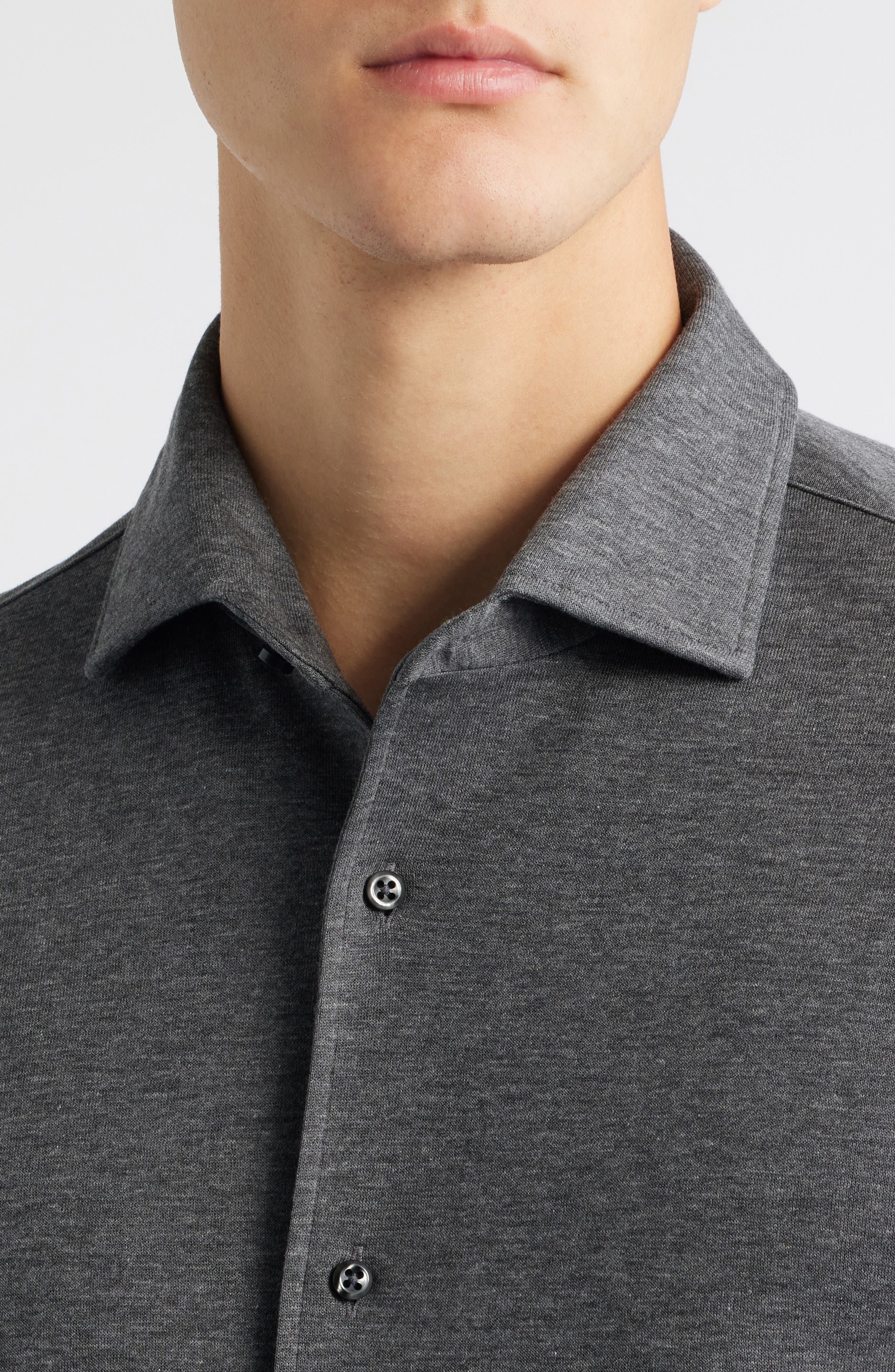 x Beckham Rudy Knit Button-Up Shirt - image 2