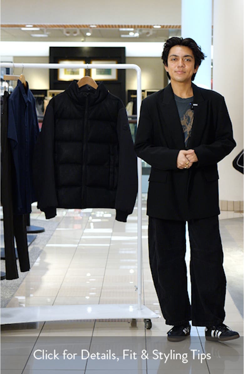 Technical Knit Fisherman Rib Down Jacket, sales video thumbnail