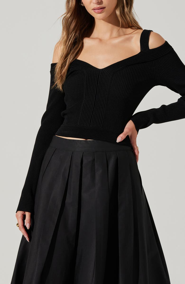ASTR the Label Pacey Cold Shoulder Sweater, Alternate, color, 