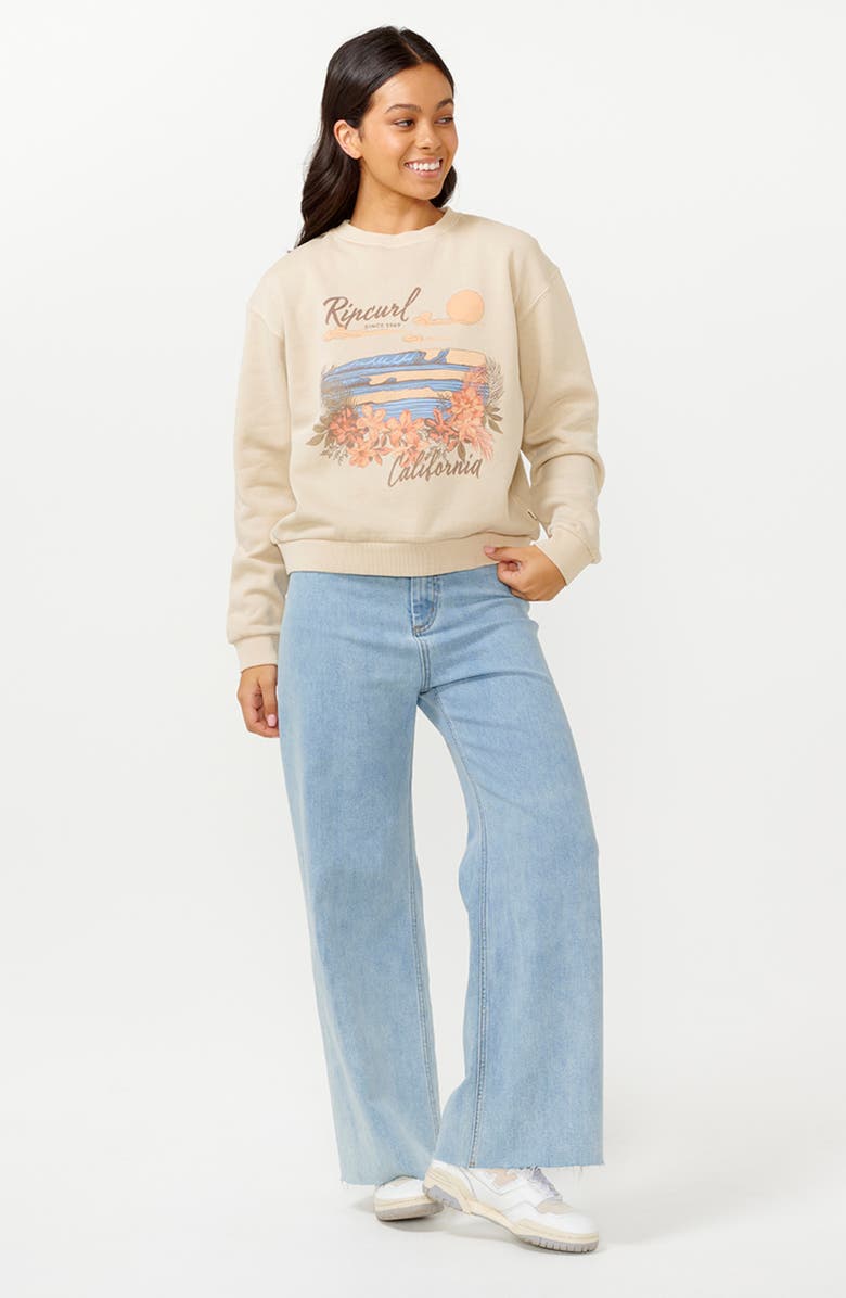 Rip Curl Wave Gliders Relaxed Sweatshirt, Alternate, color, 