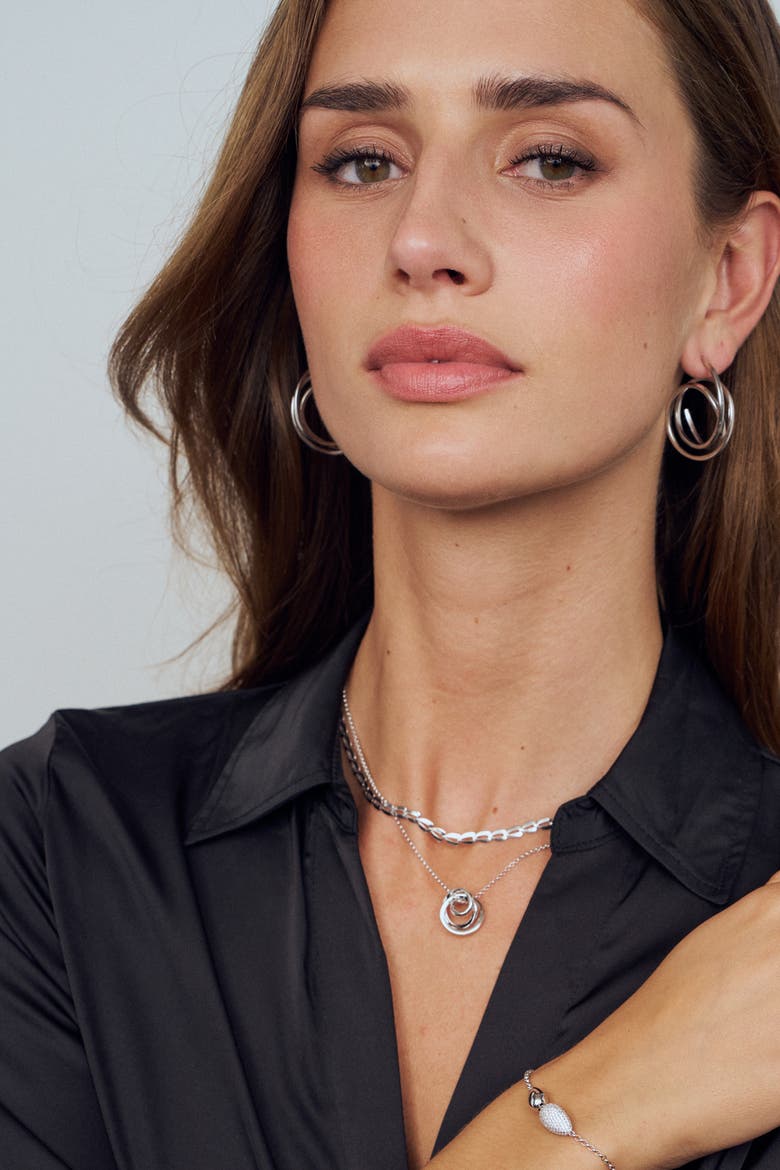 Necklace Spirale Pianura, Alternate, color, 925 Sterling Silver