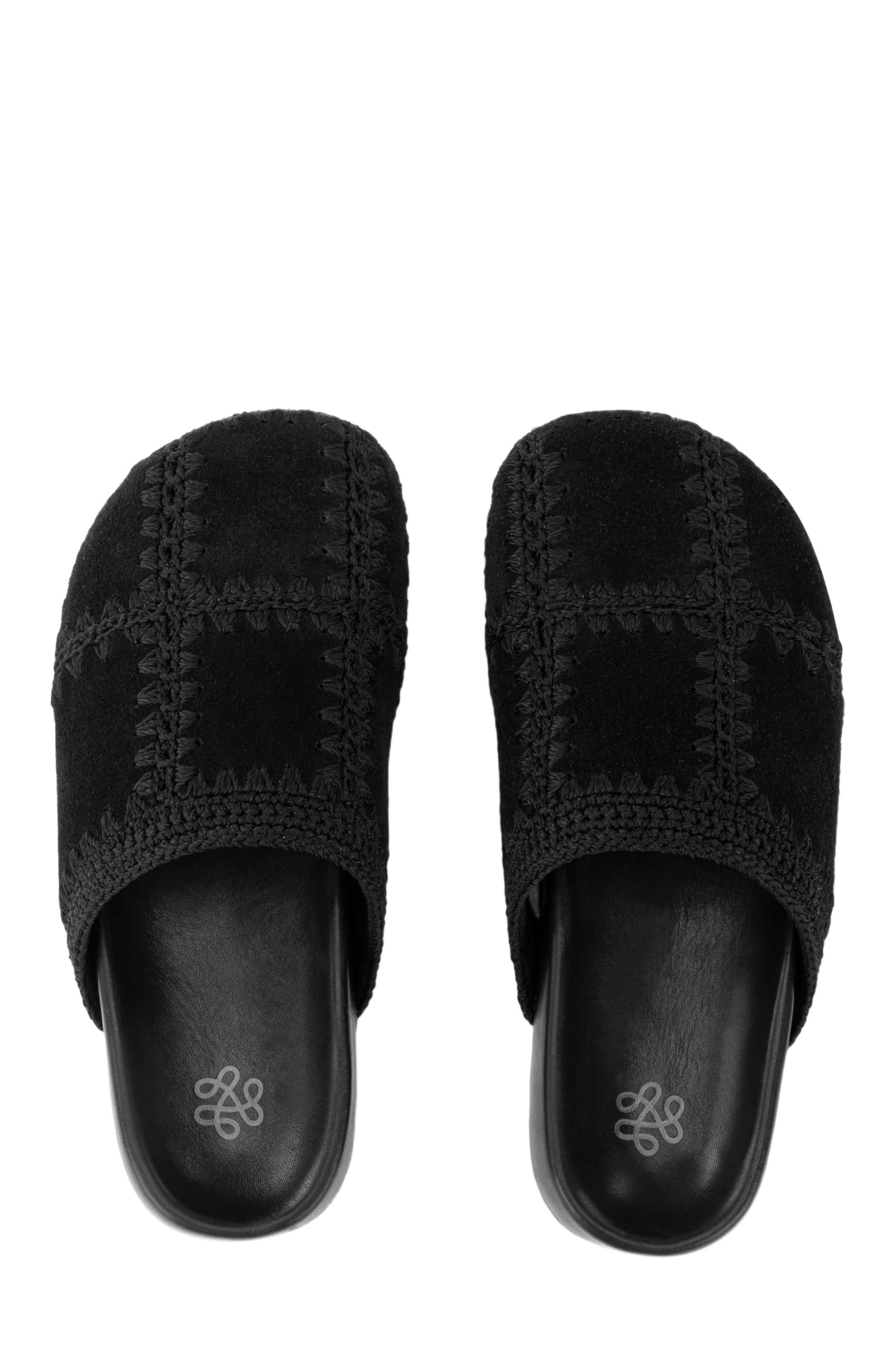 The Sak Bolinas Suede Clog Shoe, Main, color, Black Suede Patch