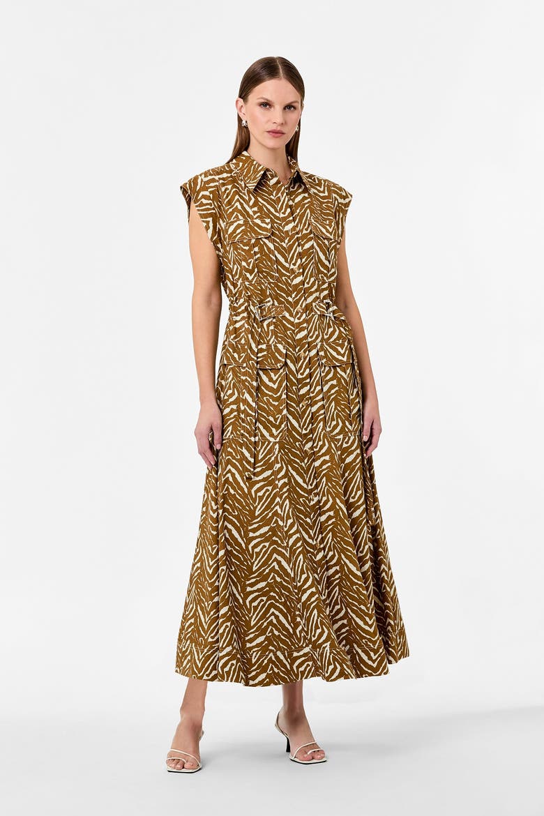 Romina Dress, Alternate, color, ABSTRACT ZEBRA