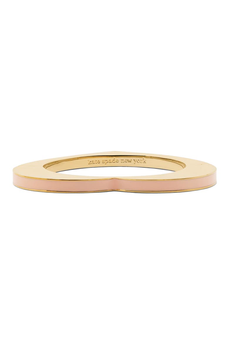 heart bangle bracelet, Main, color, PINK.