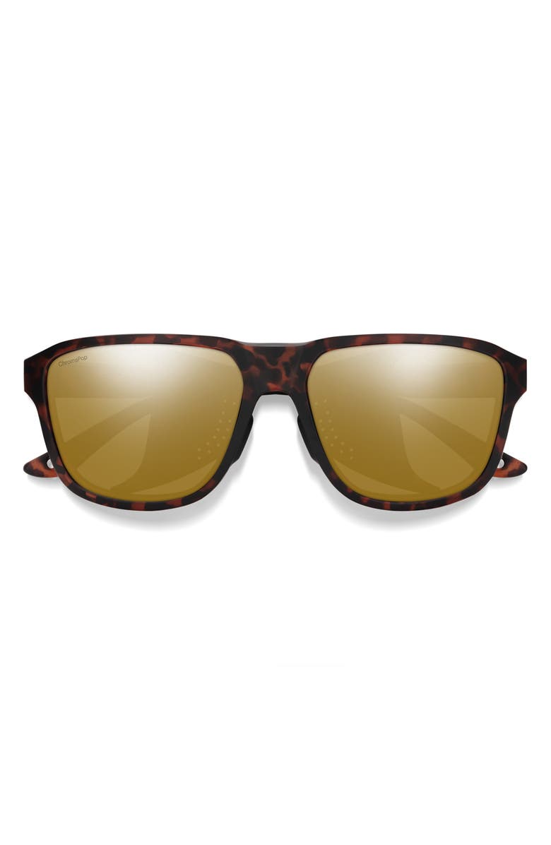 Smith Embark 58mm ChromaPop<sup>™</sup> Polarized Square Sunglasses, Main, color, Tortoise / Chromapop Bronze
