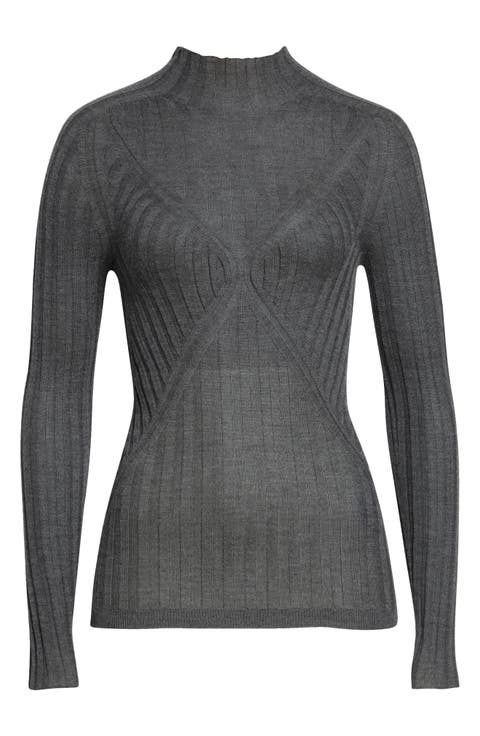 Cashmere & Silk Rib Sweater