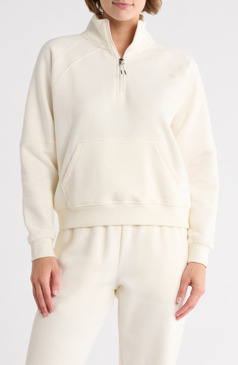 MARIKA Camila Quarter Zip Pullover, Main, color, Egret
