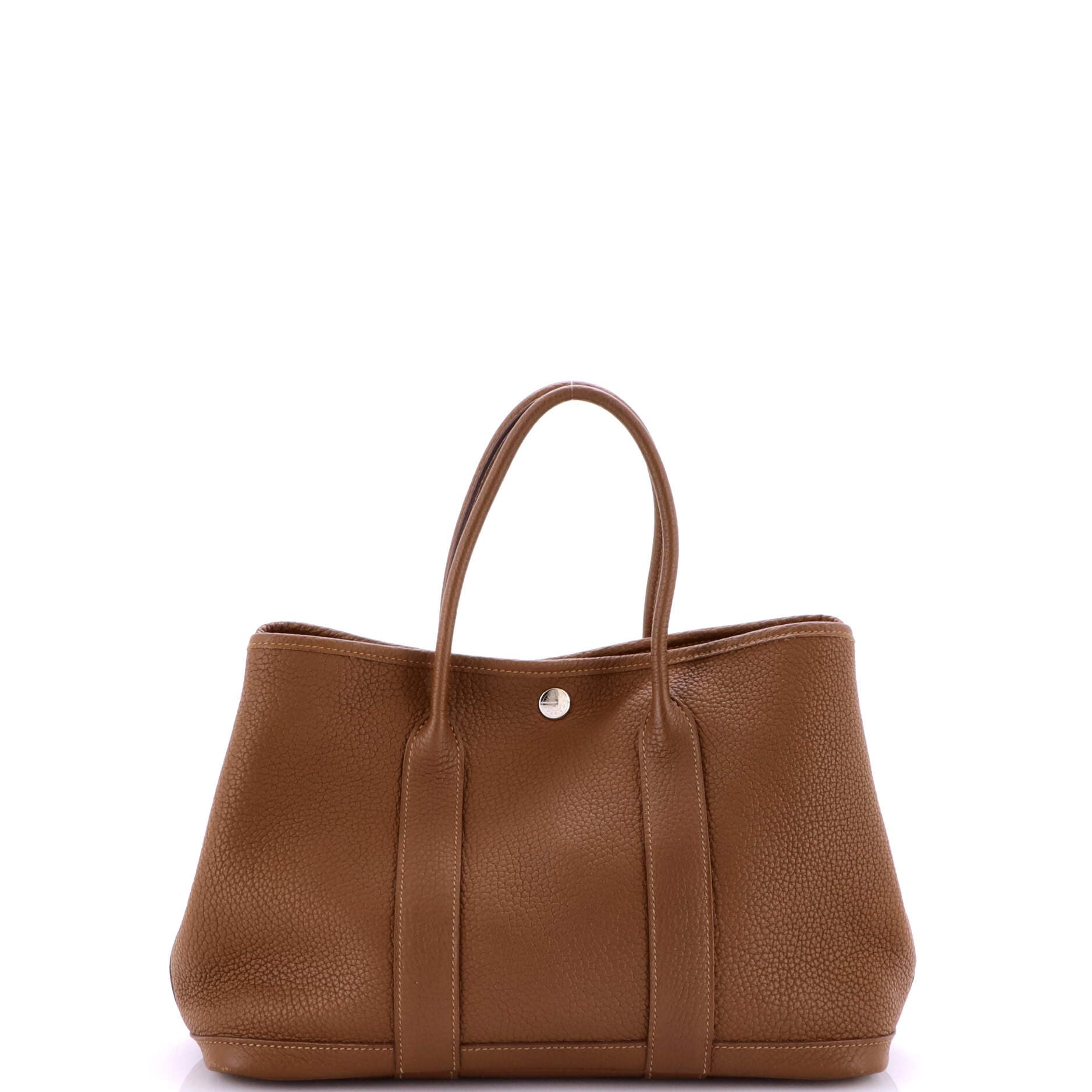 Pre-Owned Hermes Garden Party Tote Leather 30, Main, color, 