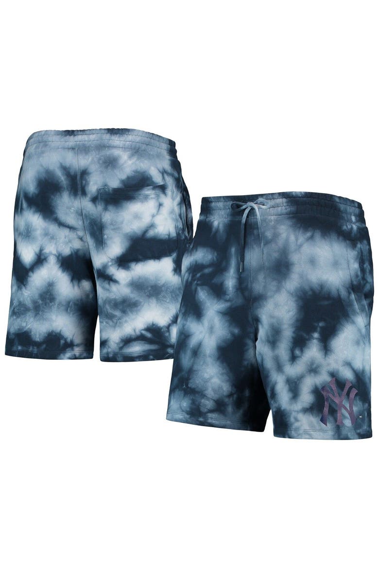 Men's New Era Navy New York Yankees Team Dye Shorts, Main, color, Navy