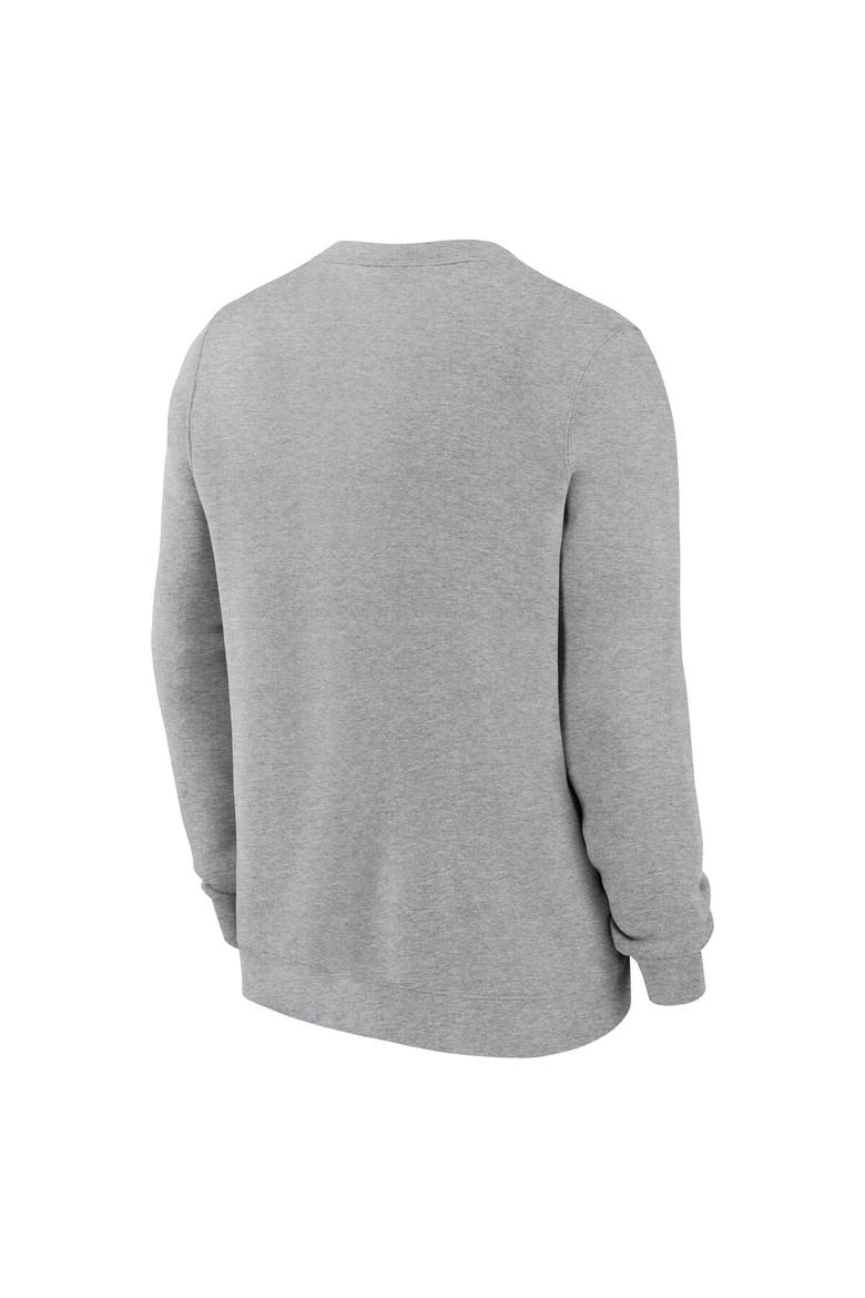 Men's Nike Heather Gray Arizona Wildcats Primetime Primary Stack Pullover Sweatshirt, Alternate, color, Heather Gray