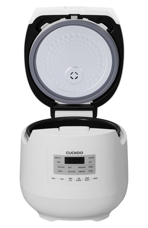 Cuckoo Micom 6-cup Rice Cooker In White