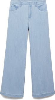 MANGO Wide Leg Jeans
