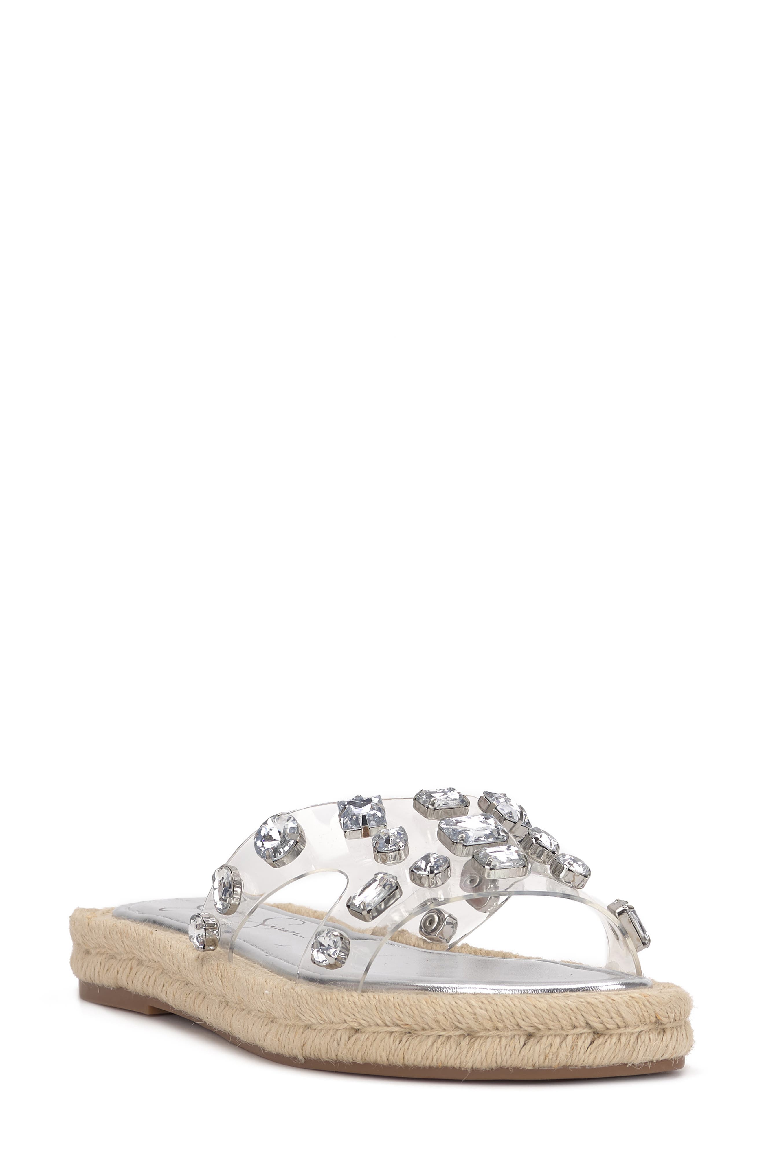 Jessica Simpson Jinka Espadrille Slide Sandal, Main, color, White