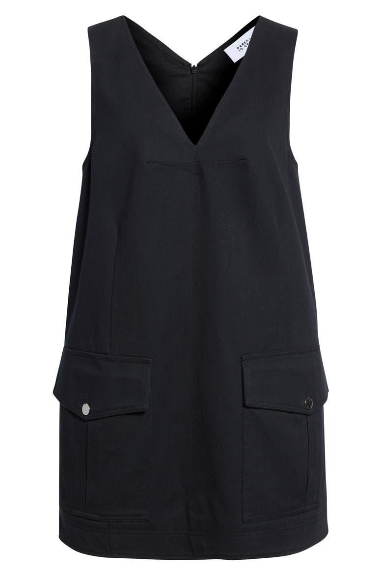 Xander Utility Shift Dress, Alternate, color, BLACK