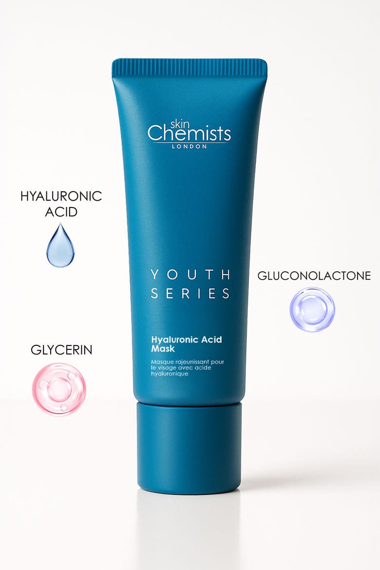Anti-Aging Hyaluronic Acid Mask 50ml for Dryness, Fine Lines & Wrinkles, Alternate, color, White