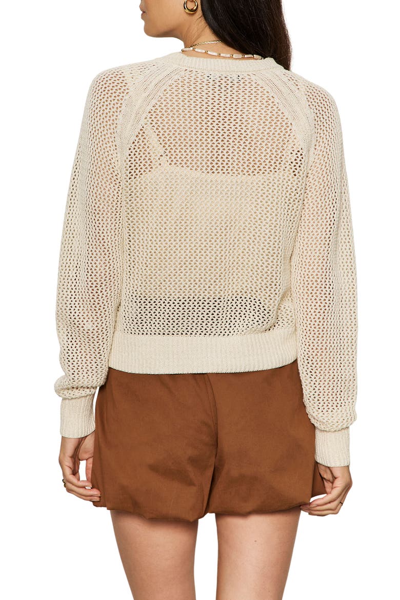 Metallic Open Stitch Cardigan, Alternate, color, COLLAGEN WHITE