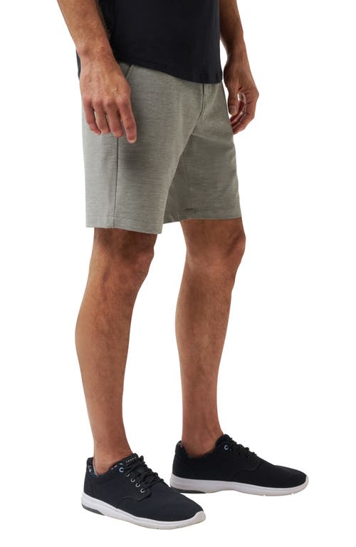 Travismathew Adirondack Stretch Shorts In Heather Olive