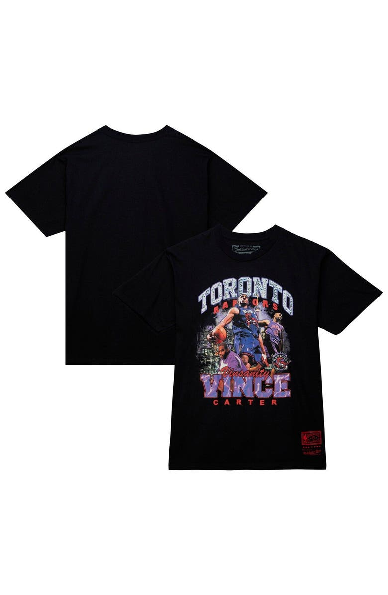 Mitchell & Ness Men's Mitchell & Ness Vince Carter Black Toronto Raptors Hardwood Classics Bling Concert Player T-Shirt, Main, color, Black