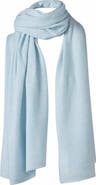 Kinross Cashmere Garter Trim Travel Wrap