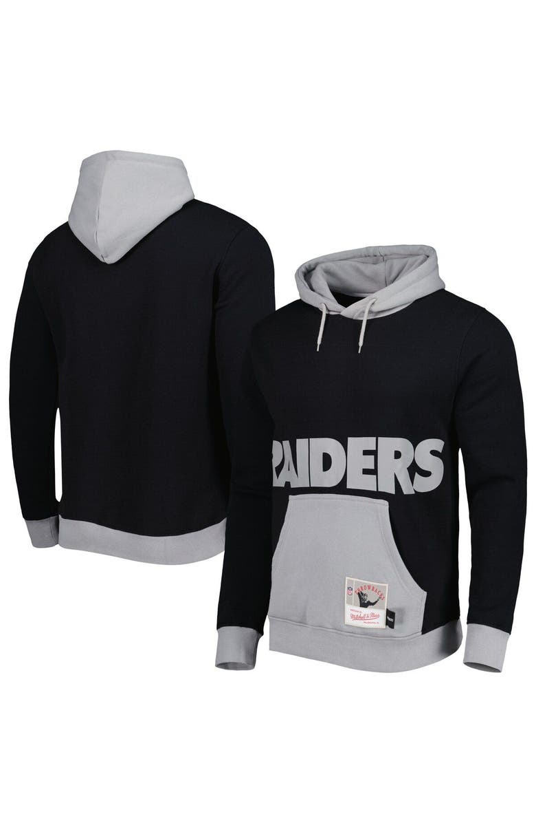 Mitchell & Ness Men's Mitchell & Ness Black Las Vegas Raiders Big Face 5.0 Pullover Hoodie, Alternate, color, Black