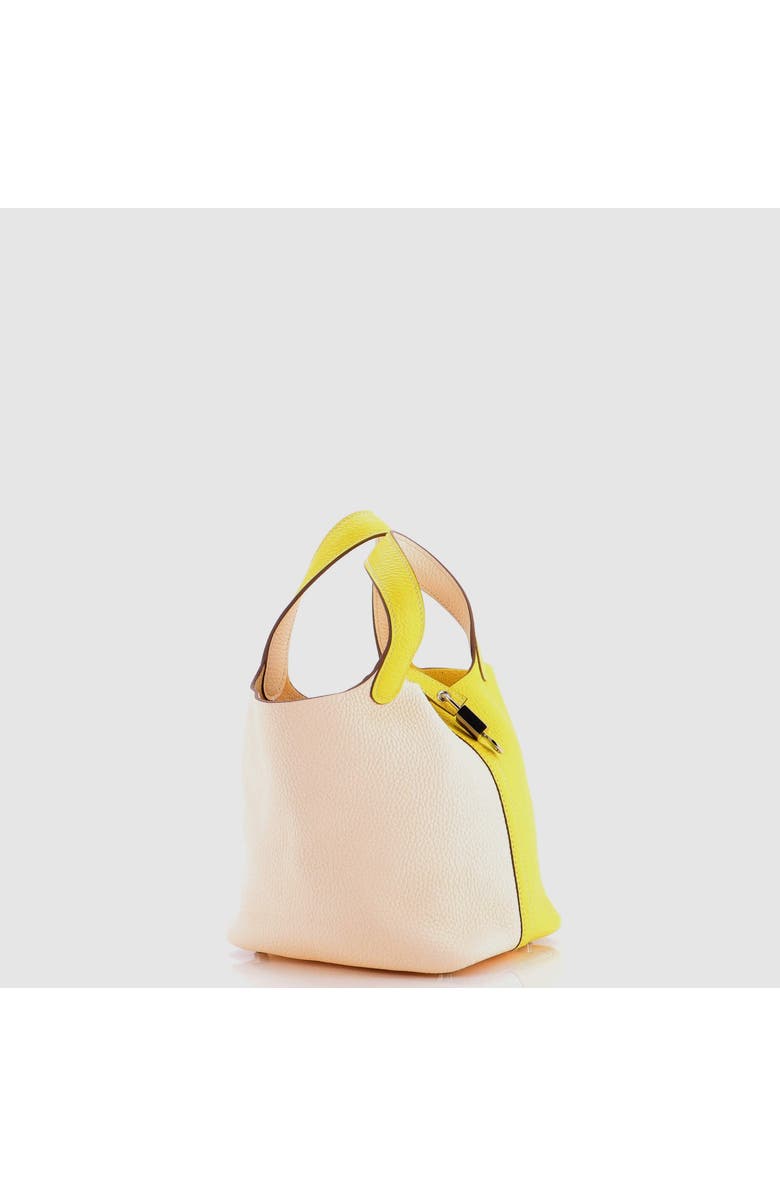 Pre-Owned Hermes Picotin Lock Bag Bicolor Clemence PM, Alternate, color, Bicolor - Lime/Nata