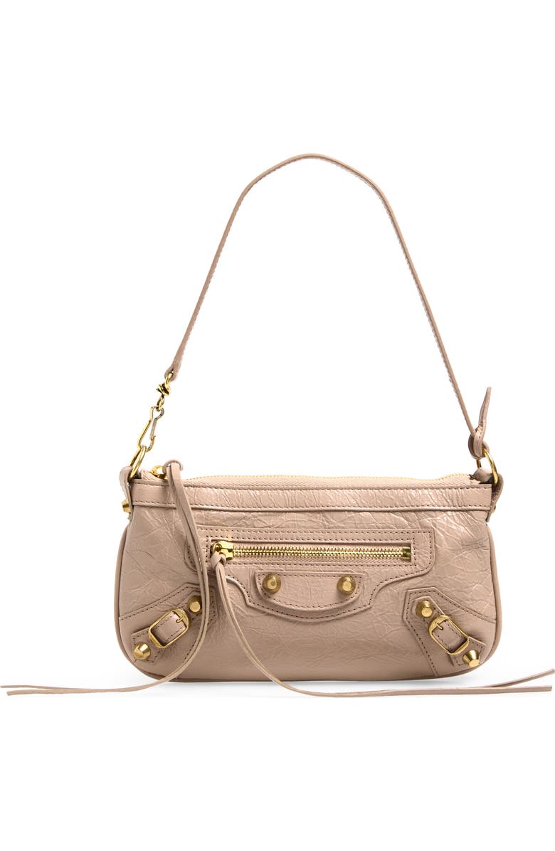 Balenciaga Le City Leather Pouch on a Strap, Main, color, 5833 Blush