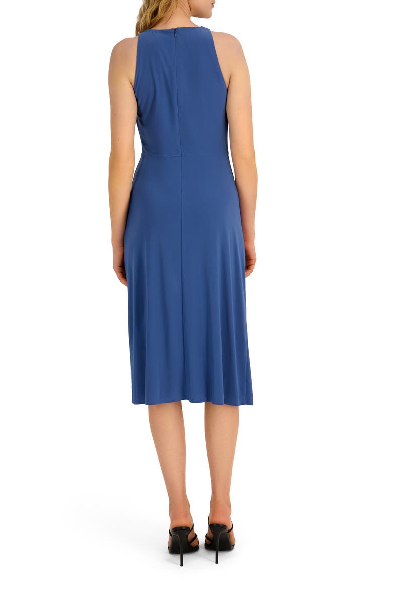 Jersey Halter Midi Dress, Alternate, color, TRUE NAVY