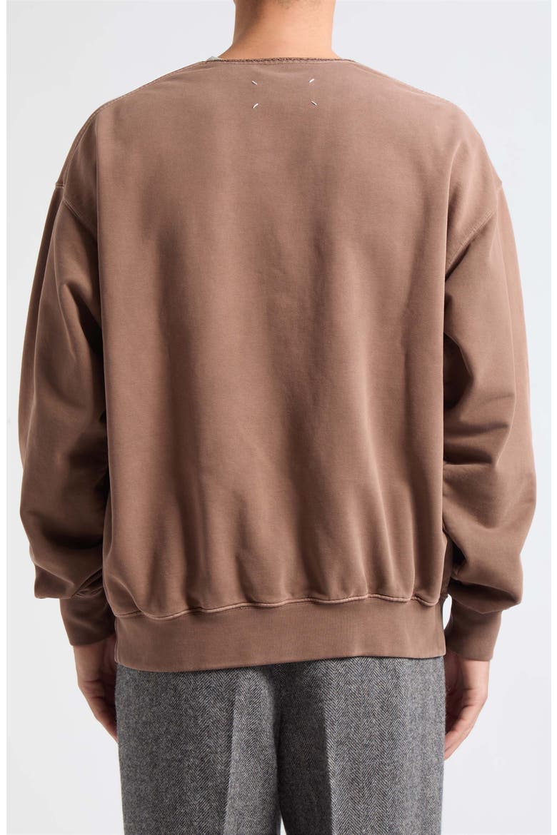 V-Neck Fleece Cardigan, Main, color, MOCHA