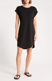 Bella Dahl Roll Sleeve Slub T-Shirt Dress