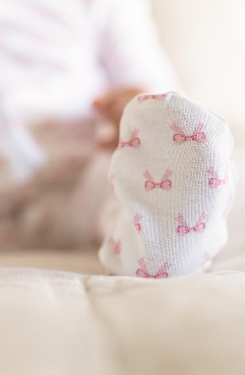 Paper Cape Peter Pan Collar Fitted Pima Cotton One-Piece Pajamas, Alternate, color, 