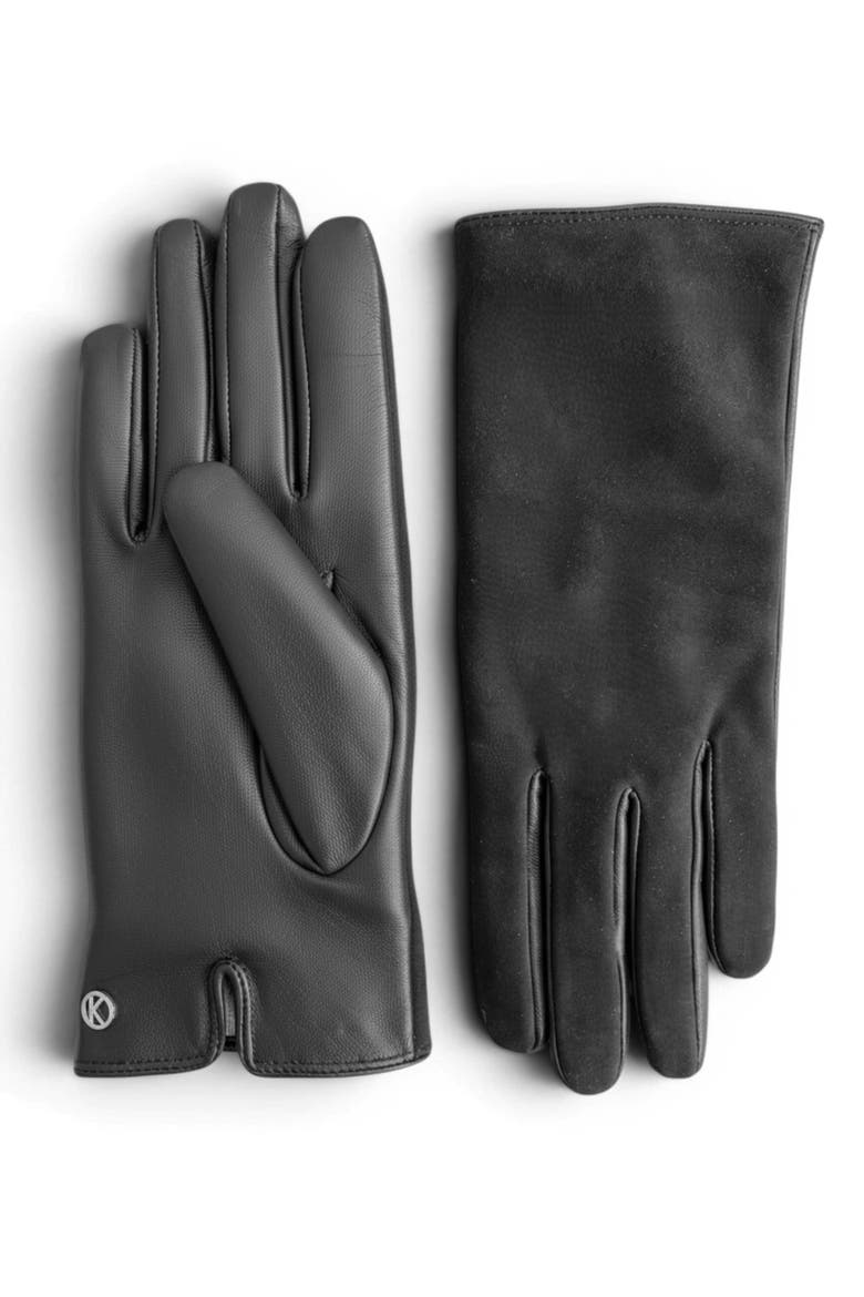 Premium Lamb Leather Touchscreen Gloves, Alternate, color, black