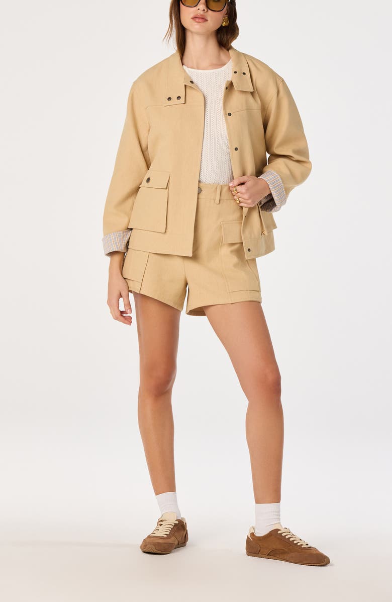 ASTR the Label Beron Cargo Shorts, Alternate, color, Tan