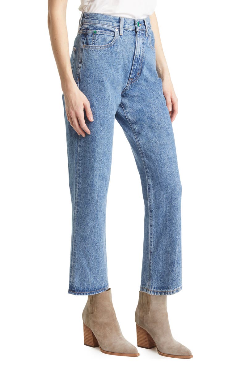 SLVRLAKE London High Waist Crop Bootcut Jeans, Alternate, color,