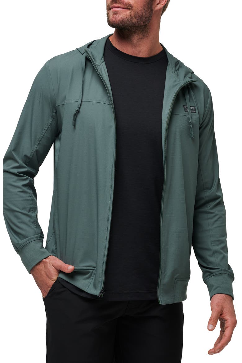 Wanderlust Hooded Jacket, Main, color, BALSAM GREEN