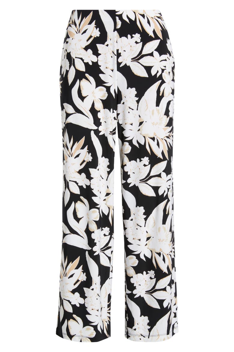 Print Crop Wide Leg Pants, Alternate, color, ANNE BLACK MULTI