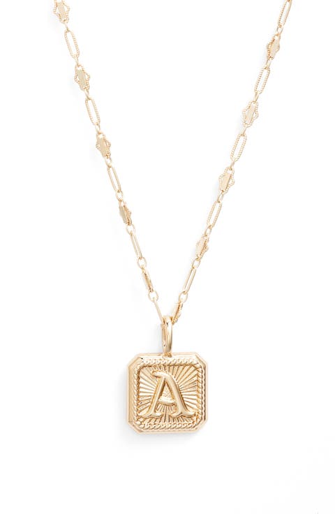 Harlow Initial Pendant Necklace