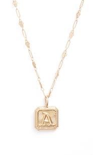 MIRANDA FRYE Harlow Initial Pendant Necklace