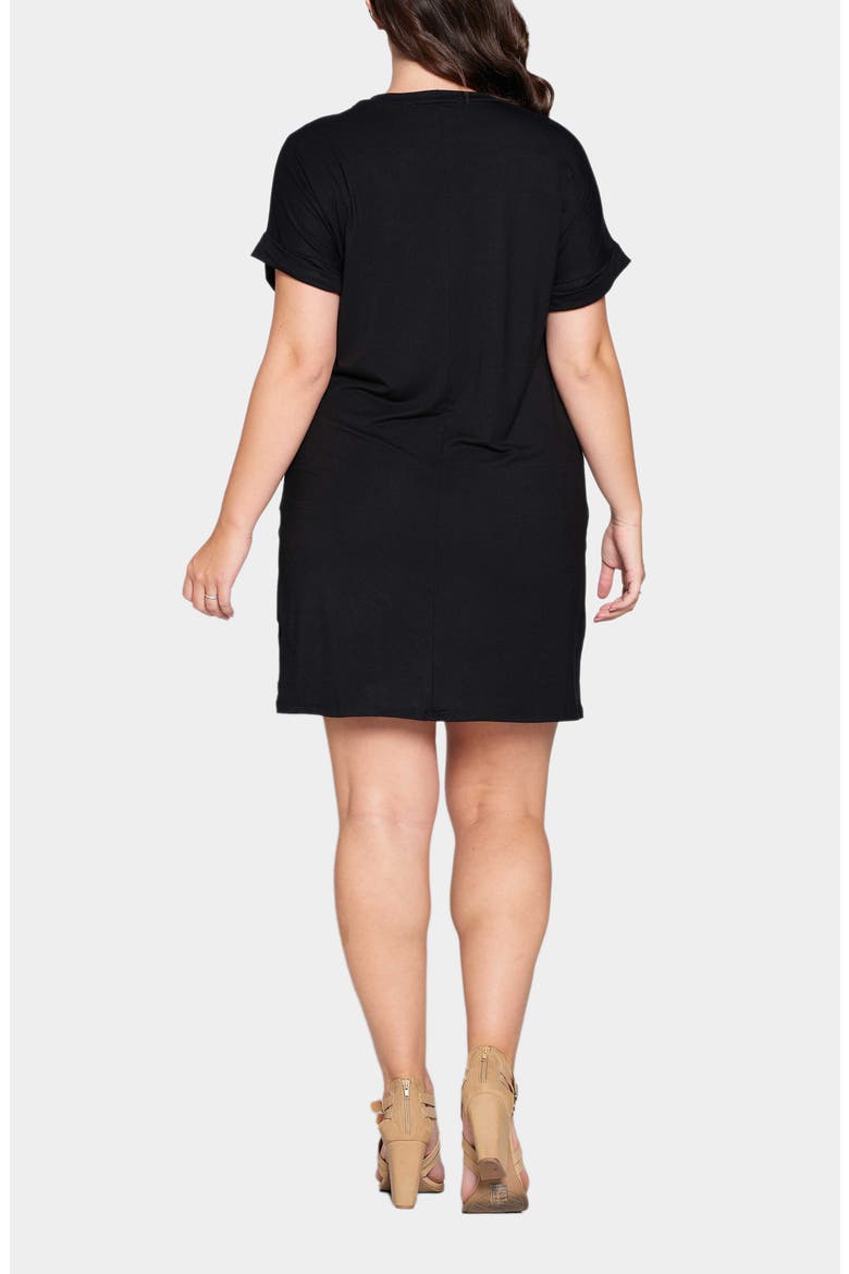 Mia Everyday T-Shirt Dress, Alternate, color, BLACK