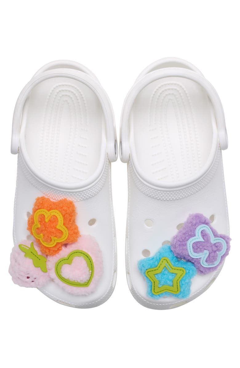 Jibbitz Assorted 5-Pack Plush Icons Jibbitz<sup>™</sup> Shoe Charms, Alternate, color, White Multi