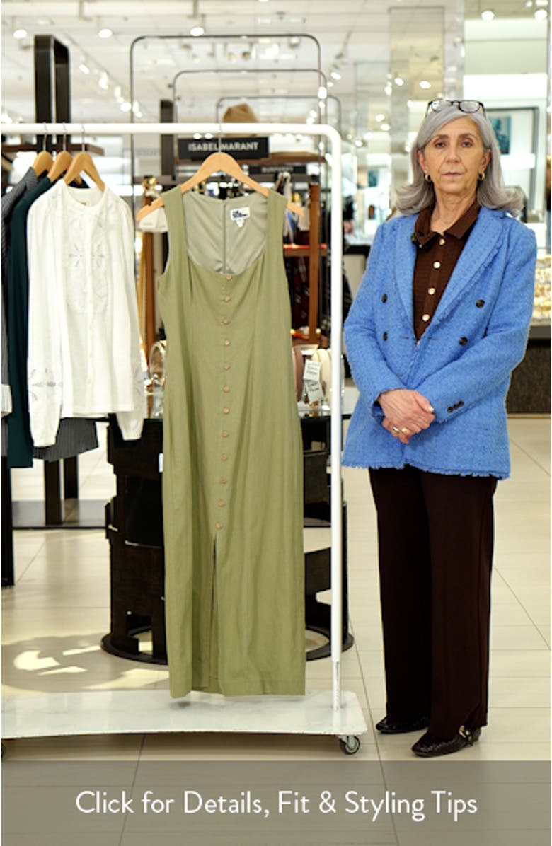 Sleeveless Linen Blend Maxi Dress, sales video thumbnail