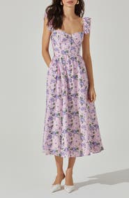 ASTR the Label Wedelia Floral Print A-Line Dress
