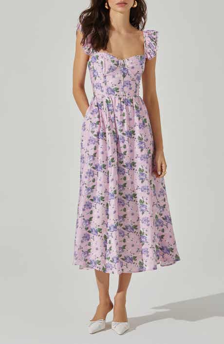 ASTR the Label Wedelia Floral Print A-Line Dress